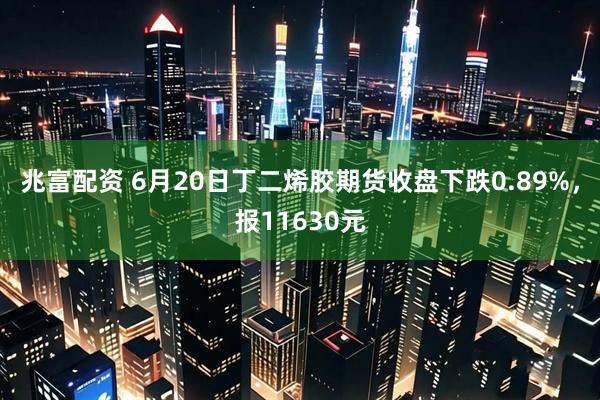 兆富配资 6月20日丁二烯胶期货收盘下跌0.89%，报11630元